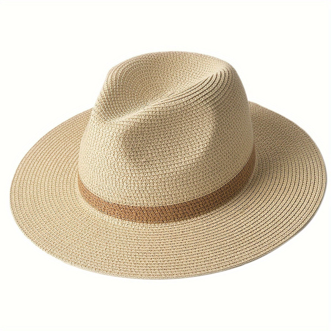 Trendy solhatt med bred brem for damer og herrer – SunShield Panama