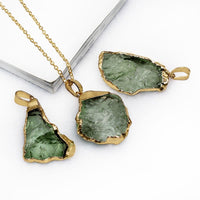 Fine Natural Moldavite Necklace – Lyra