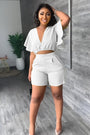 Trendiges Sommer-Zweiteiler Set mit Falten-Design – Marlene