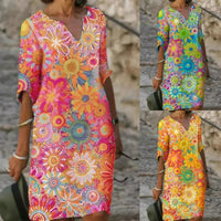 Summer top with floral pattern - Marisol