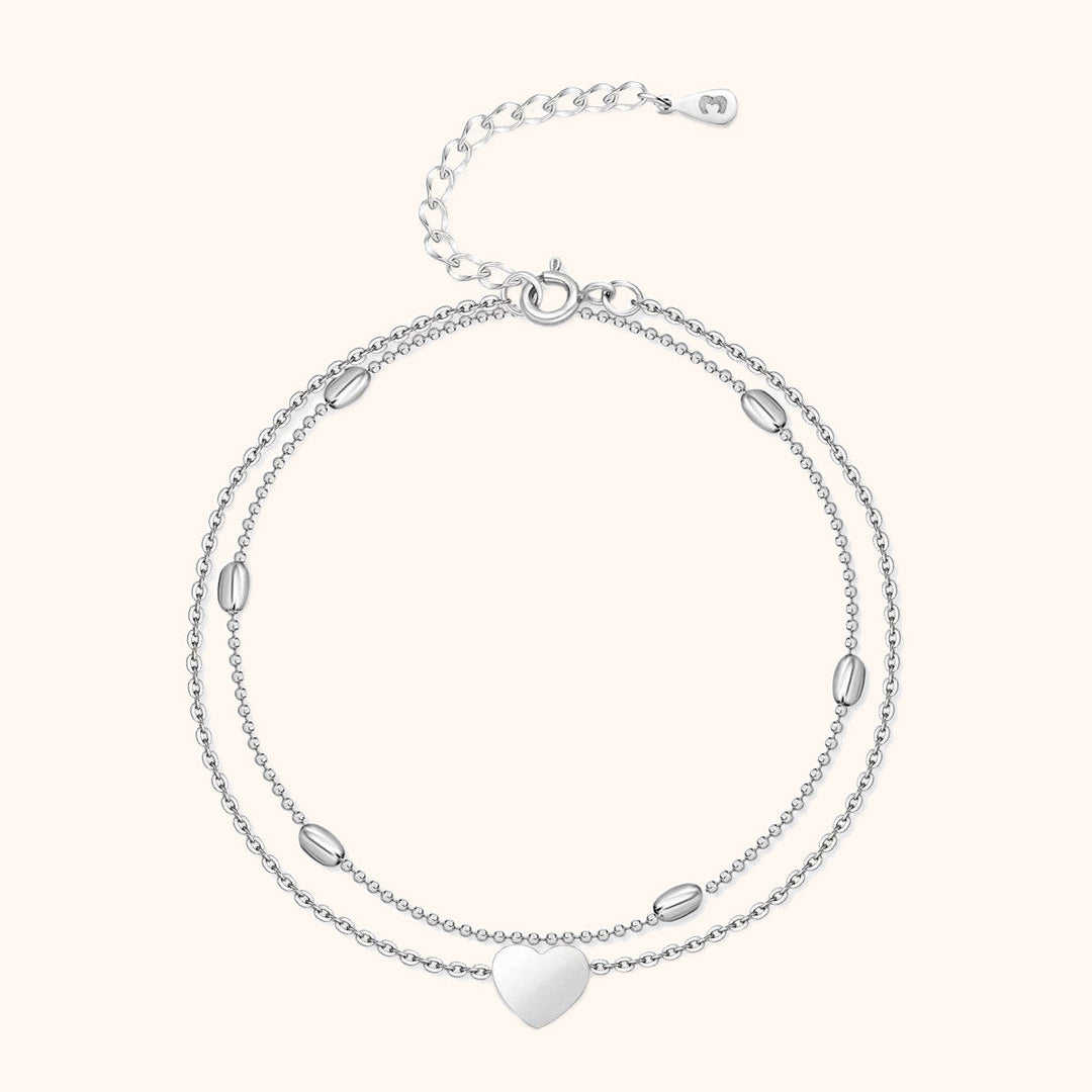 Stilfuldt hjerte-fodkæde – Fiora