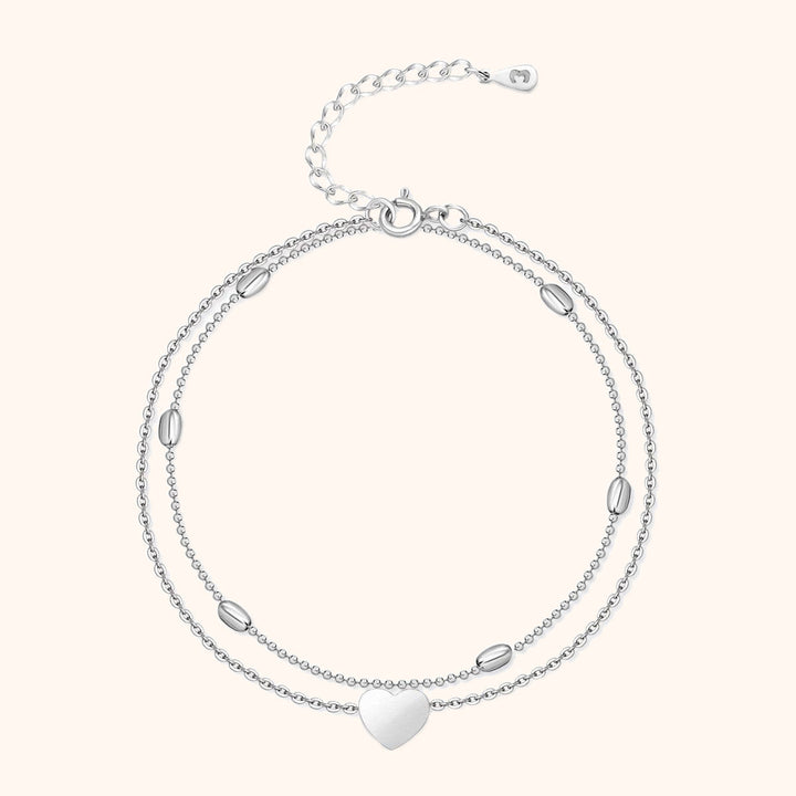 Stilfuldt hjerte-fodkæde – Fiora