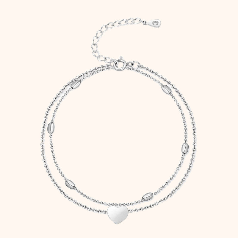 Stilfuldt hjerte-fodkæde – Fiora