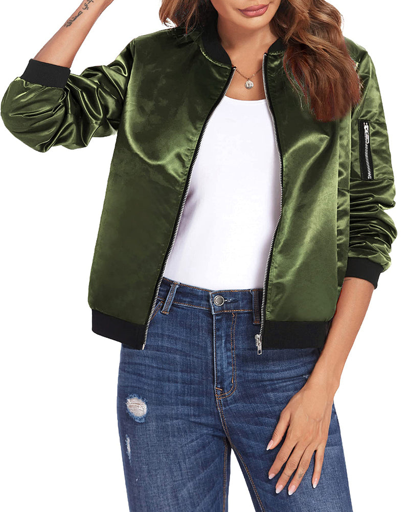 Modisk streetwear-bomberjakke – Daniela
