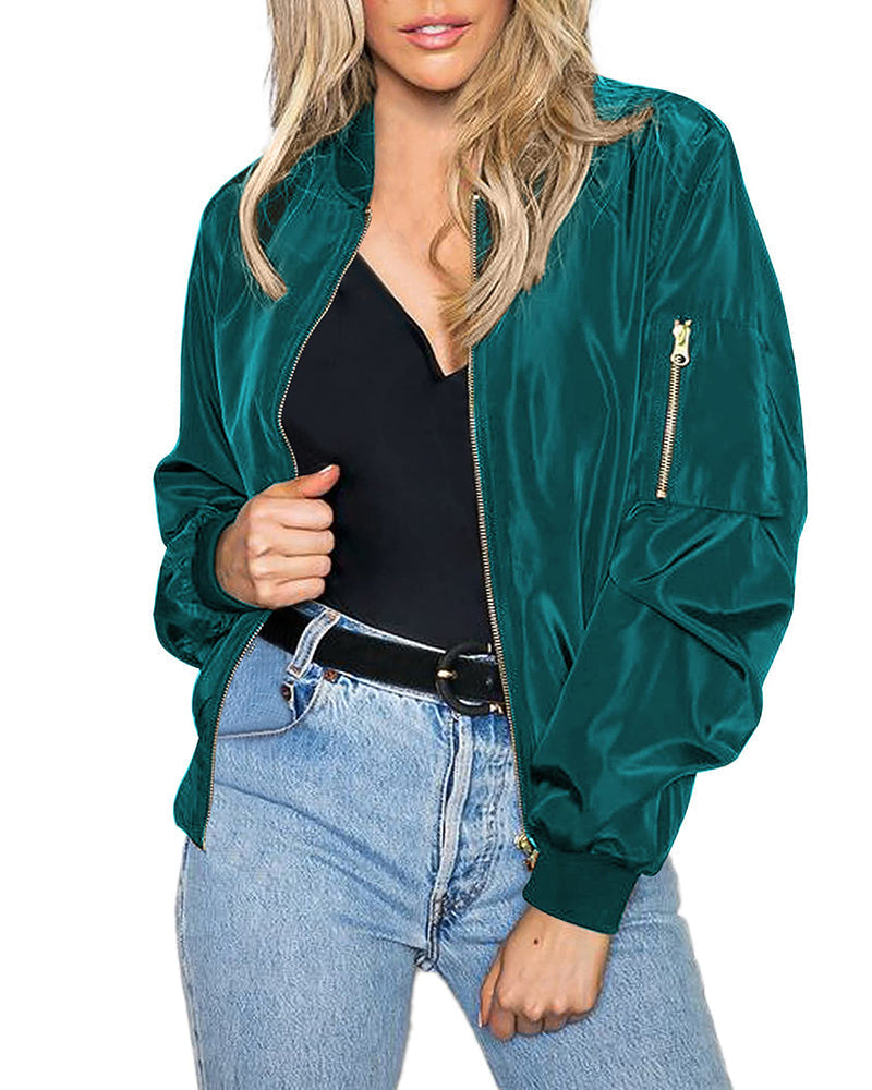 Modisk streetwear-bomberjakke – Daniela
