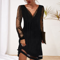 Versatile and Classic V-Neck Dress – Mila