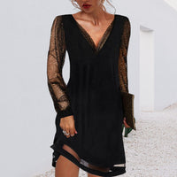 Versatile and Classic V-Neck Dress – Mila