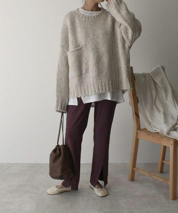 Oversize knitted sweater - AutumnComfort