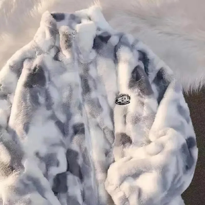 Tie-Dye Fleecejacke für Damen - Nila
