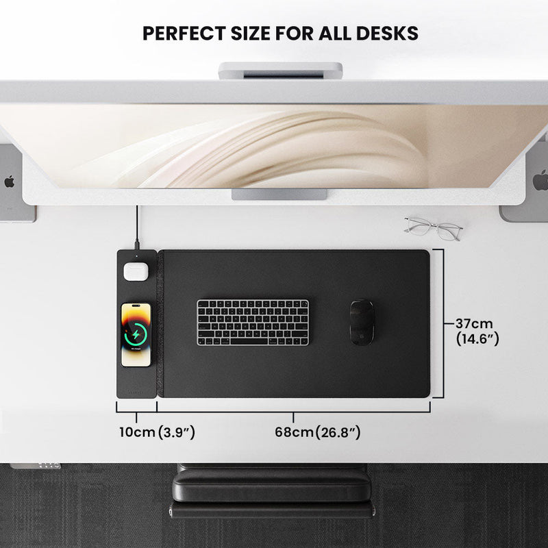 Drahtloses Aufladbares Schreibtischpad – ChargePad Flex