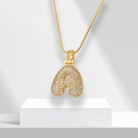 Bubble Letter Chain with Pendant - LuxeLette