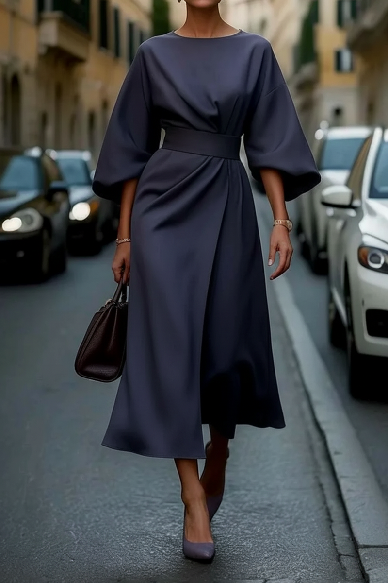Abendkleid Mit Taillengürtel - Angela