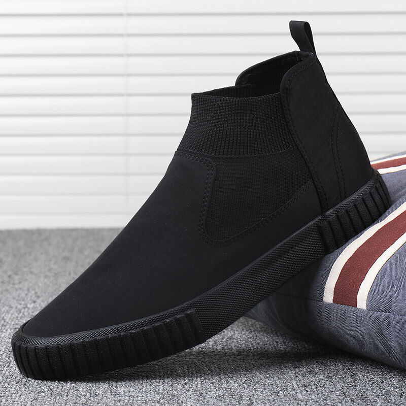 Herre canvas-sneakers med høyt skaft – Lennard