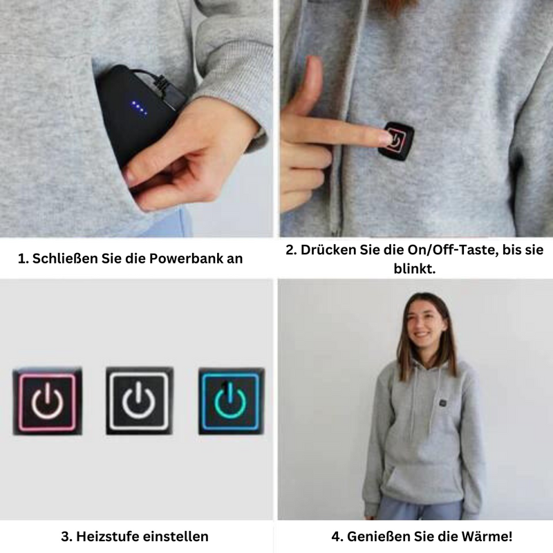 Heated Unisex Hoodie - ThermaHoodie