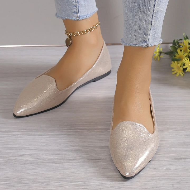 Elegante blonder ballerinaer med stretch - Vivienne