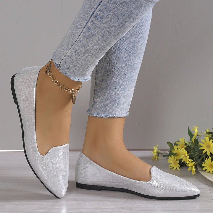 Elegante blonder ballerinaer med stretch - Vivienne
