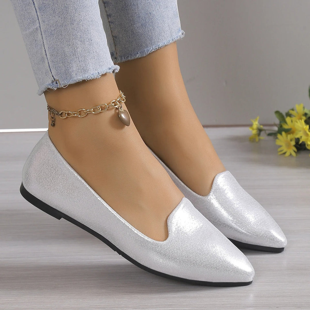 Elegante blonder ballerinaer med stretch - Vivienne