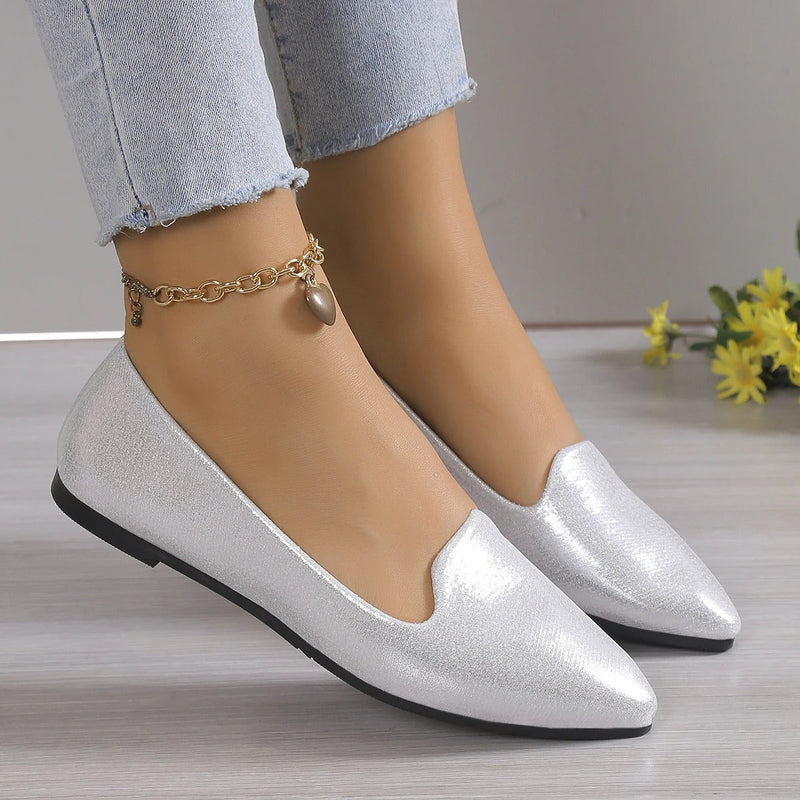 Elegante blonder ballerinaer med stretch - Vivienne