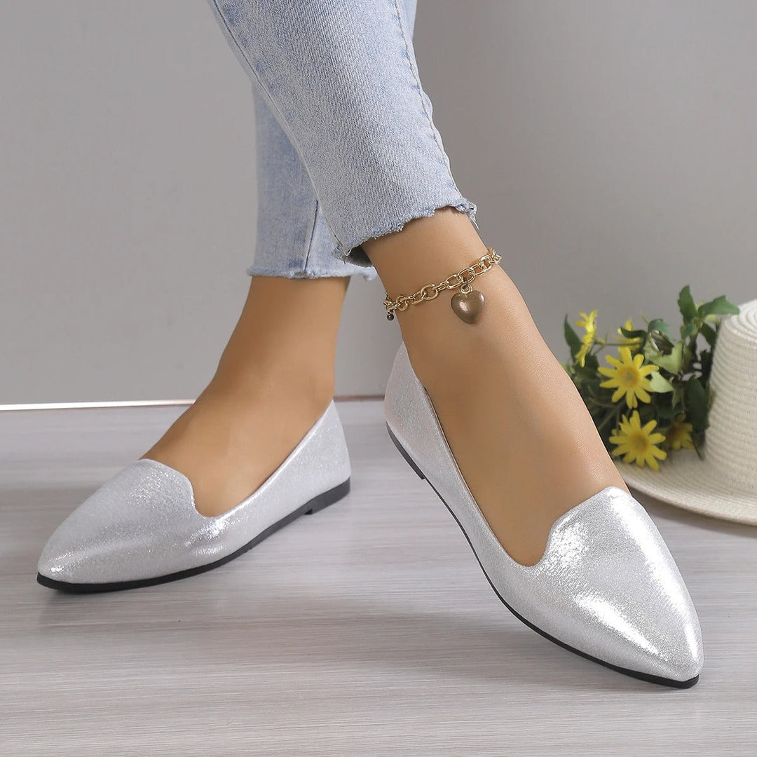Elegante blonder ballerinaer med stretch - Vivienne