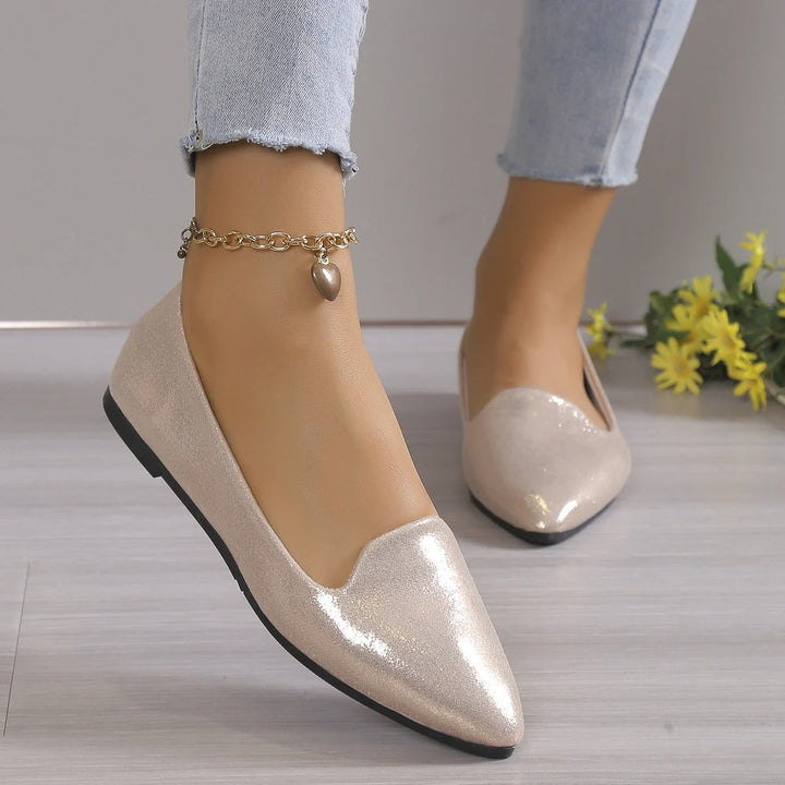 Elegante blonder ballerinaer med stretch - Vivienne