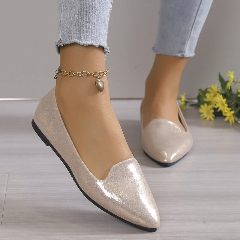 Elegante blonder ballerinaer med stretch - Vivienne
