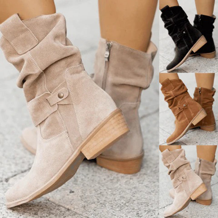 Trendy Women's Autumn Heeled Boots – Elif
