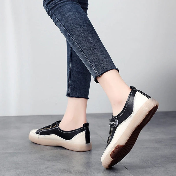 Elegantes zapatillas de cuero genuino para mujer – Beatrice