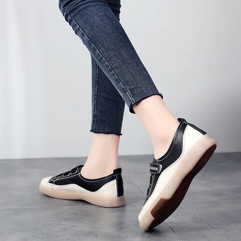 Elegantes zapatillas de cuero genuino para mujer – Beatrice