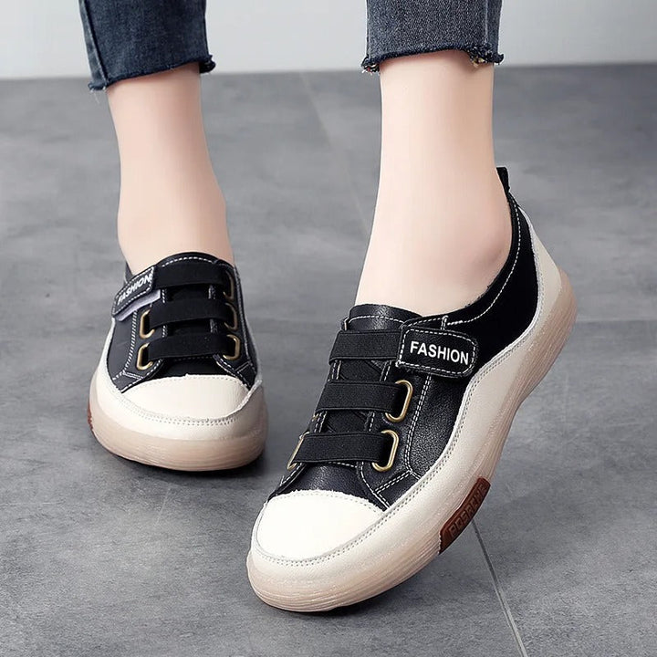 Elegantes zapatillas de cuero genuino para mujer – Beatrice