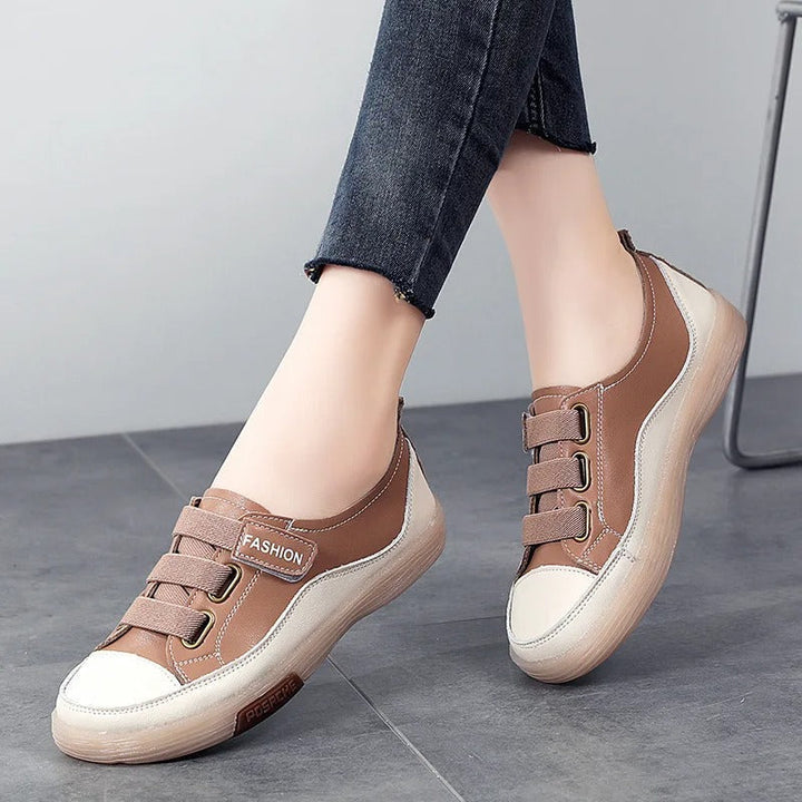 Elegantes zapatillas de cuero genuino para mujer – Beatrice