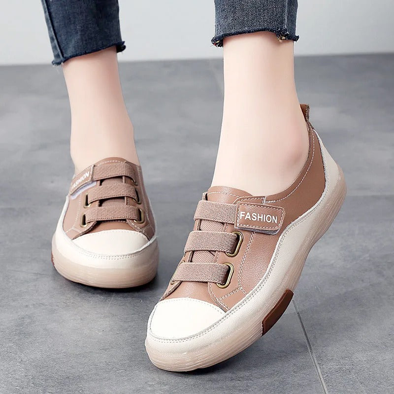 Elegantes zapatillas de cuero genuino para mujer – Beatrice