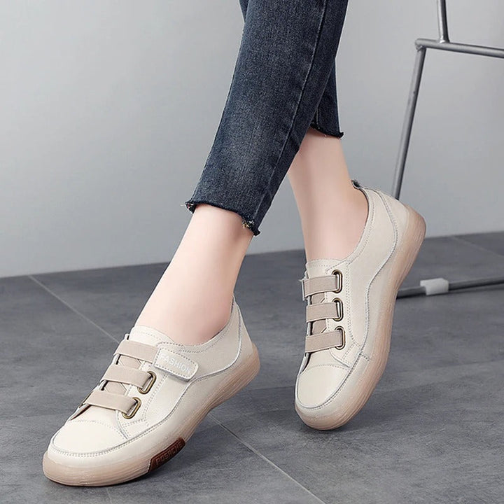 Elegantes zapatillas de cuero genuino para mujer – Beatrice