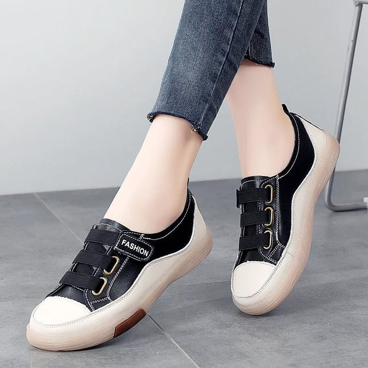 Elegantes zapatillas de cuero genuino para mujer – Beatrice
