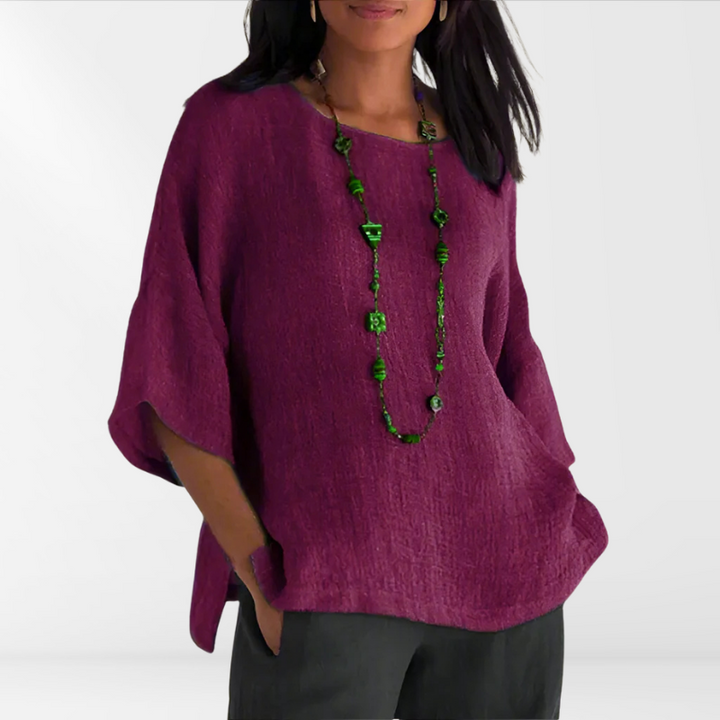 Airy women's shirt with long sleeves – Mae