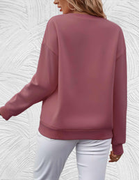 Suéter oversized para mujer con cuello redondo - Luna