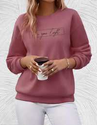 Suéter oversized para mujer con cuello redondo - Luna