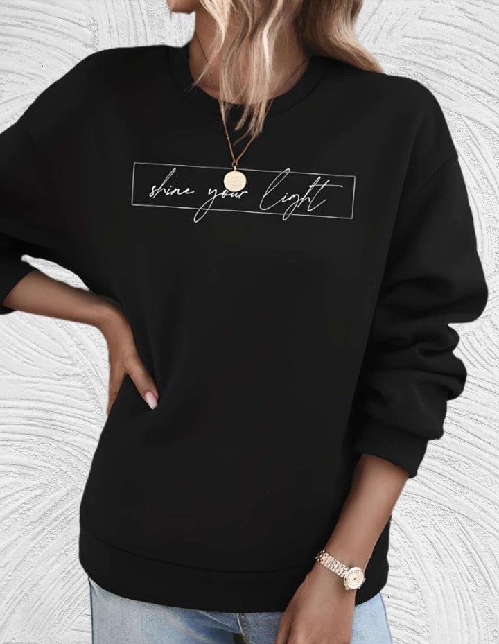 Suéter oversized para mujer con cuello redondo - Luna