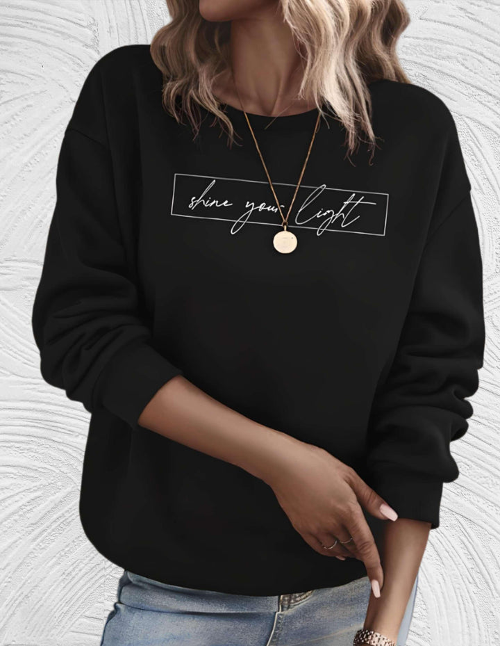 Suéter oversized para mujer con cuello redondo - Luna