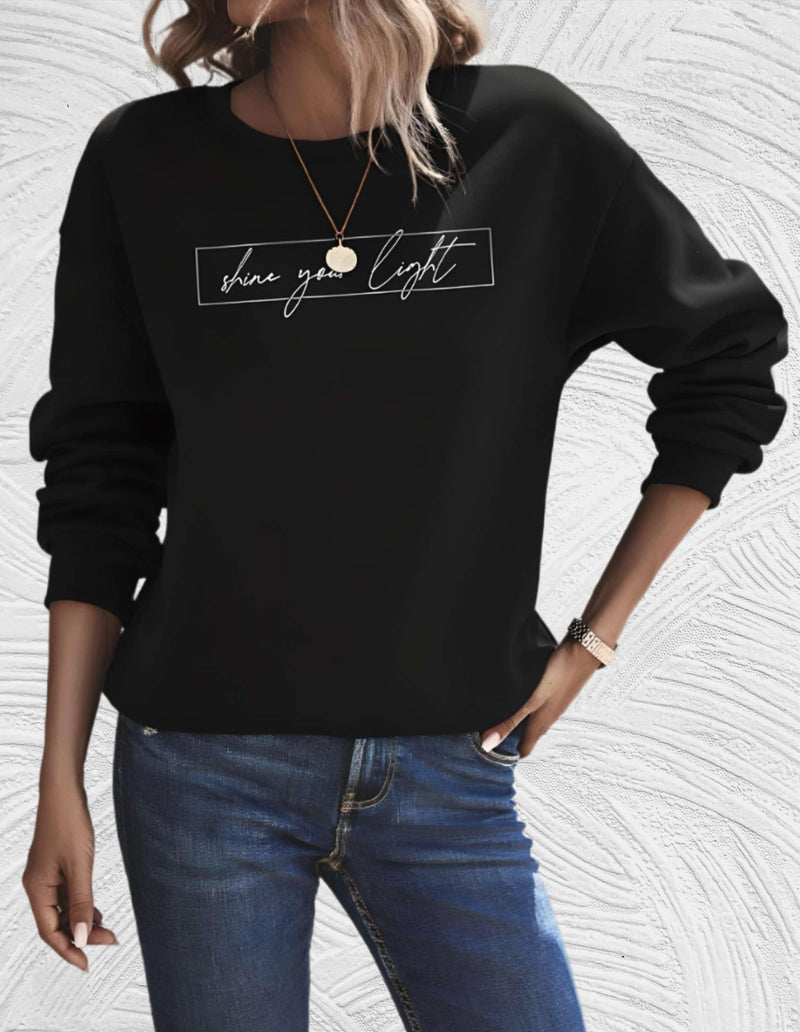 Suéter oversized para mujer con cuello redondo - Luna