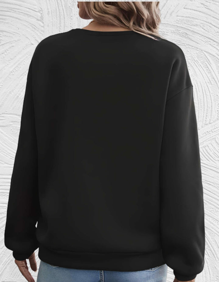 Suéter oversized para mujer con cuello redondo - Luna