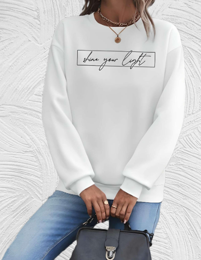Suéter oversized para mujer con cuello redondo - Luna
