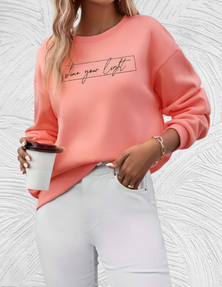 Suéter oversized para mujer con cuello redondo - Luna