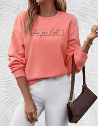 Suéter oversized para mujer con cuello redondo - Luna