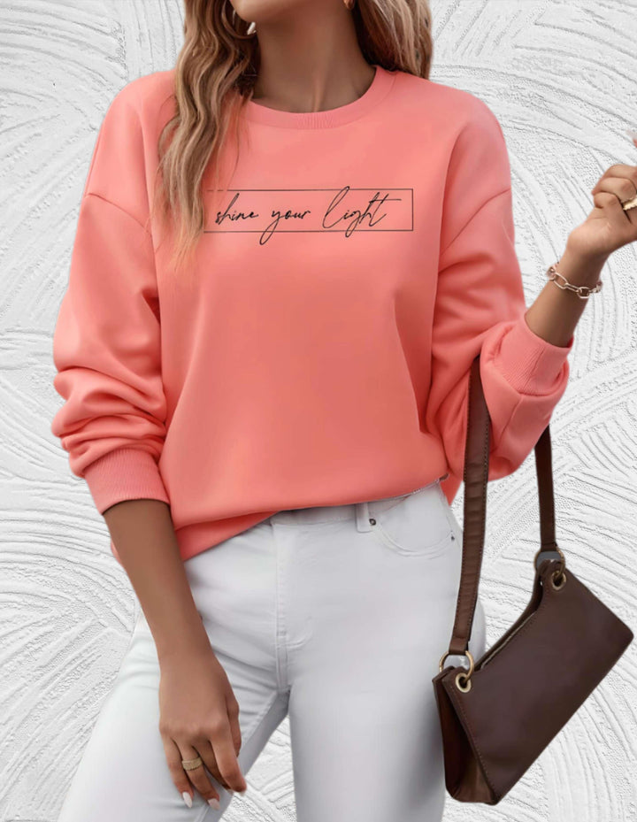 Suéter oversized para mujer con cuello redondo - Luna