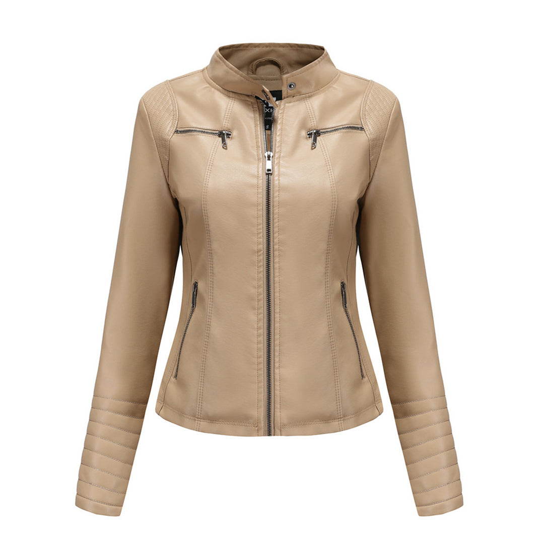 Stylisches Leder Damenjack – Elin