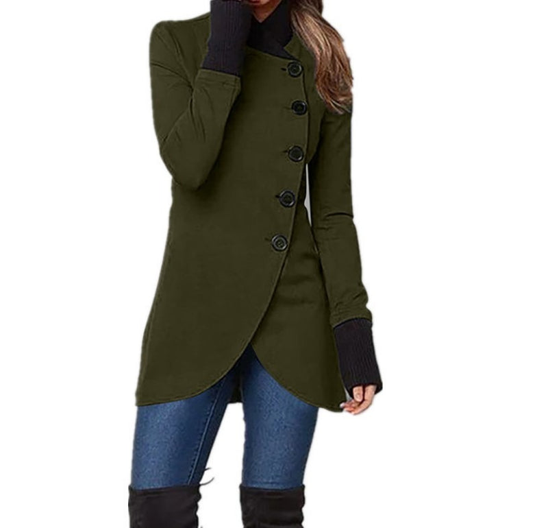 Women's Mid-Layer Jacket with Asymmetric Closure – Isabella