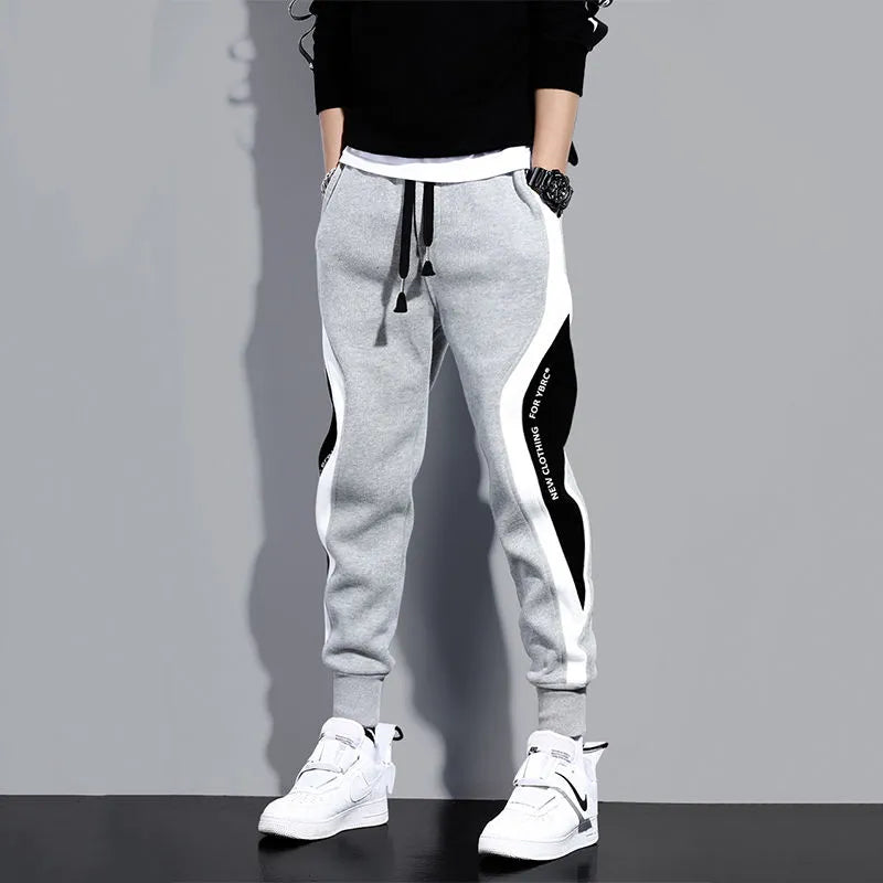 Loose Cut Men's Patchwork Joggers with Drawstring – Rafael