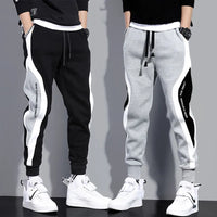 Loose Cut Men's Patchwork Joggers with Drawstring – Rafael