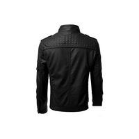 Men's leather jacket with detachable hood – Autumn edition Marcellus