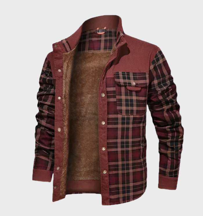 Padded Men's Flannel Jacket with Fleece – Flannel Style